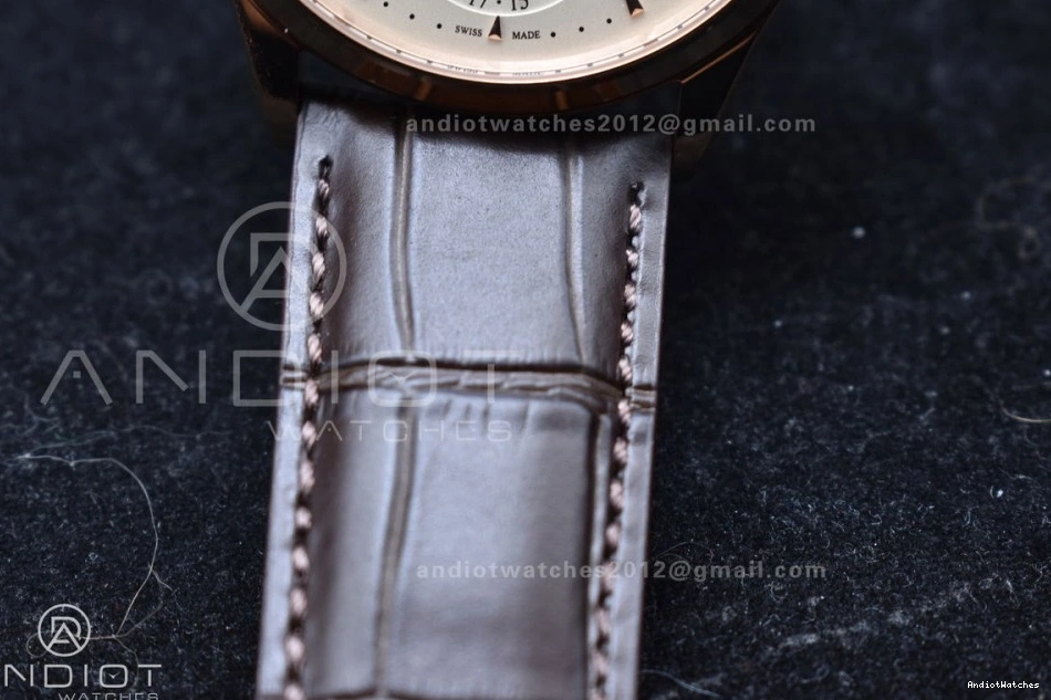 SA925 FreshLook Edition 1:1 Thin Master White Ultra Leather 908 Clone Best Moon Super on Dial APSF RG Strap Brown 0204